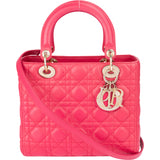 Christian Dior Quilted Leather Lady Dior Handbag