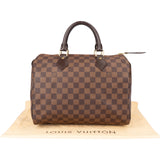Louis Vuitton Damier Ebene Monogram Speedy 30 Handbag