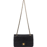 Chanel Quilted Lambskin 24K Gold Medium Double Flap Crossbody Bag