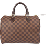 Louis Vuitton Damier Ebene Monogram Speedy 30 Handbag