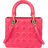 Christian Dior Quilted Leather Lady Dior Handbag