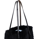 Fendi FF Buckle Black Fur Shoulder Bag