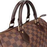 Louis Vuitton Damier Ebene Monogram Speedy 30 Handbag