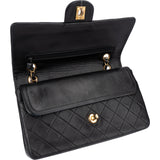 Chanel Quilted Lambskin 24K Gold Medium Double Flap Crossbody Bag