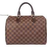 Louis Vuitton Damier Ebene Monogram Speedy 30 Handbag