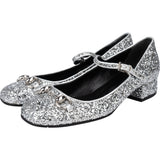 Gucci Glitter Horsebit Pumps (35,5)