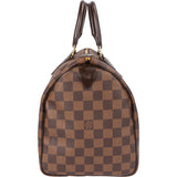 Louis Vuitton Damier Ebene Monogram Speedy 30 Handbag