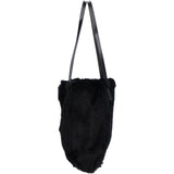 Fendi FF Buckle Black Fur Shoulder Bag