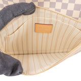 Louis Vuitton Damier Azur Monogram Neverfull MM Shopper Handbag