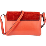 Chloé Orange Leather Faye Crossbody Bag - vintageandkickz