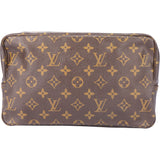 Louis Vuitton Canvas Monogram Trousse Toilette 28 Clutch