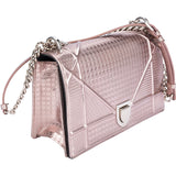 Christian Dior Rose Metallic Diorama Cannage Crossbody Bag