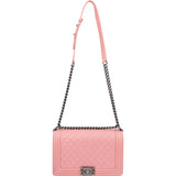 Chanel Quilted Lambskin Antique Boy Single Flap Crossbody Bag