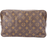 Louis Vuitton Canvas Monogram Trousse Toilette 28 Clutch