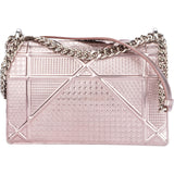 Christian Dior Rose Metallic Diorama Cannage Crossbody Bag