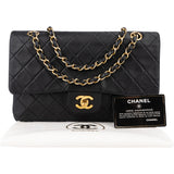 Chanel Quilted Lambskin 24K Gold Medium Double Flap Crossbody Bag