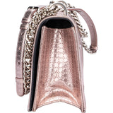 Christian Dior Rose Metallic Diorama Cannage Crossbody Bag