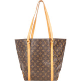 Louis Vuitton Canvas Monogram Sac Shopping Shoulder Bag