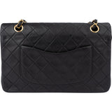 Chanel Quilted Lambskin 24K Gold Medium Double Flap Crossbody Bag