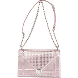 Christian Dior Rose Metallic Diorama Cannage Crossbody Bag