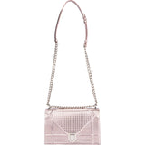 Christian Dior Rose Metallic Diorama Cannage Crossbody Bag