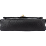Chanel Quilted Lambskin 24K Gold Medium Double Flap Crossbody Bag