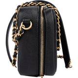 Chanel Quilted Caviar Leather CC Filigree Crossbody Bag