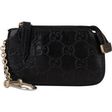 Gucci GG Leather Monogram Chainpouch