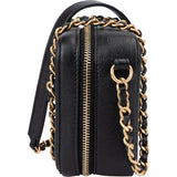 Chanel Quilted Caviar Leather CC Filigree Crossbody Bag