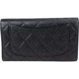 Chanel Quilted Caviar Leather CC Flap Wallet
