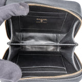 Chanel Quilted Caviar Leather CC Filigree Crossbody Bag