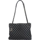 Chanel Quilted Lambskin Petit Shopper Shoulder Bag