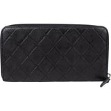 Chanel Quilted Lambskin Palladium Wallet