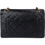 Chanel Quilted Lambskin 24K Gold Small Double Flap Shoulder Bag