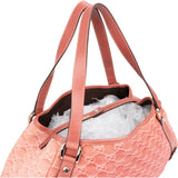 Gucci Suede Monogram Abbey Handbag