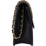 Chanel Quilted Lambskin 24K Gold Single Flap Shoulder Bag
