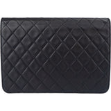 Chanel Quilted Lambskin 24K Gold Single Flap Shoulder Bag