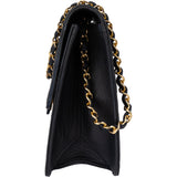 Chanel Quilted Lambskin 24K Gold Single Flap Shoulder Bag