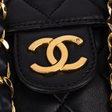 Chanel Quilted Lambskin 24K Gold Single Flap Shoulder Bag