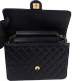 Chanel Quilted Lambskin 24K Gold Single Flap Shoulder Bag
