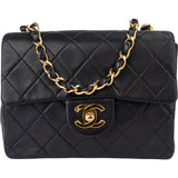 Chanel Quilted Lambskin 24K Gold Single Flap Crossbody Bag