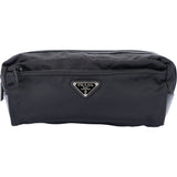 Prada Black Nylon Triangle Travel Clutch