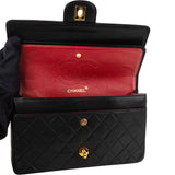 Chanel Quilted Lambskin 24K Gold Medium Double Flap Shoulder Bag