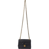 Chanel Quilted Lambskin 24K Gold Single Flap Crossbody Bag