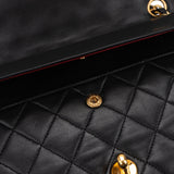 Chanel Quilted Lambskin 24K Gold Medium Double Flap Shoulder Bag