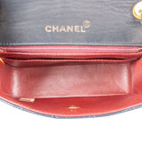 Chanel Quilted Lambskin 24K Gold Single Flap Crossbody Bag