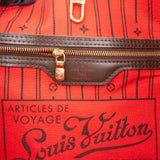 Louis Vuitton Damier Ebene Monogram Neverfull MM Shopper Handbag