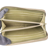 Chanel Green Chevron Lambskin CC Wallet