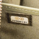 Chanel Green Chevron Lambskin CC Wallet