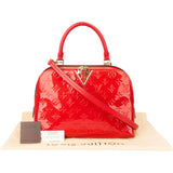 Louis Vuitton Red Vernis Monogram Melrose Handbag